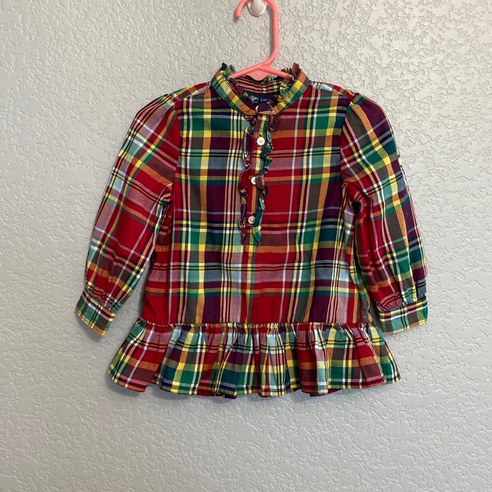 Ralph Lauren plaid top, Sz 18months
